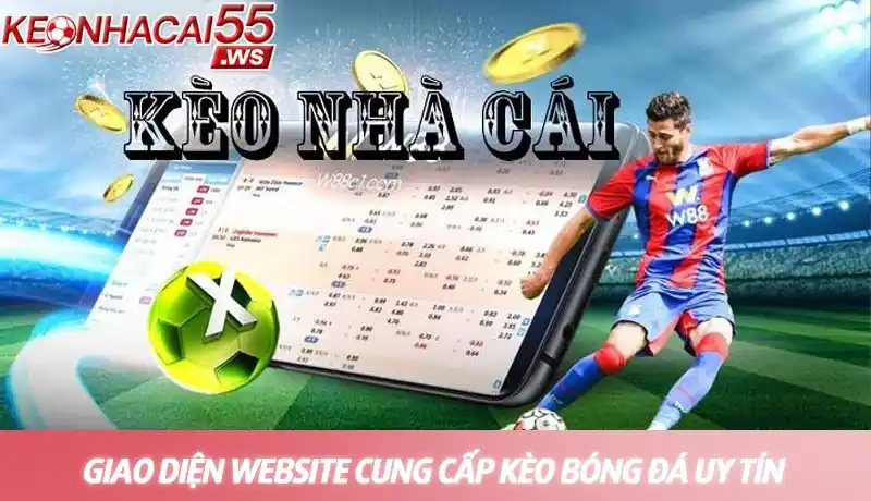 Giao diện website cung cấp kèo bóng đá uy tín