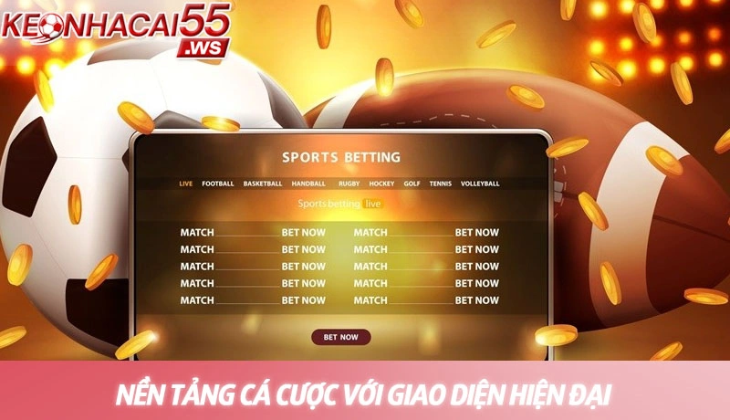 Nền tảng cá cược với giao diện hiện đại